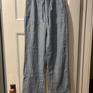 Athleta Retreat Wide Leg Pants - Light Blue size 6 Tall — fit more like an 8!!!